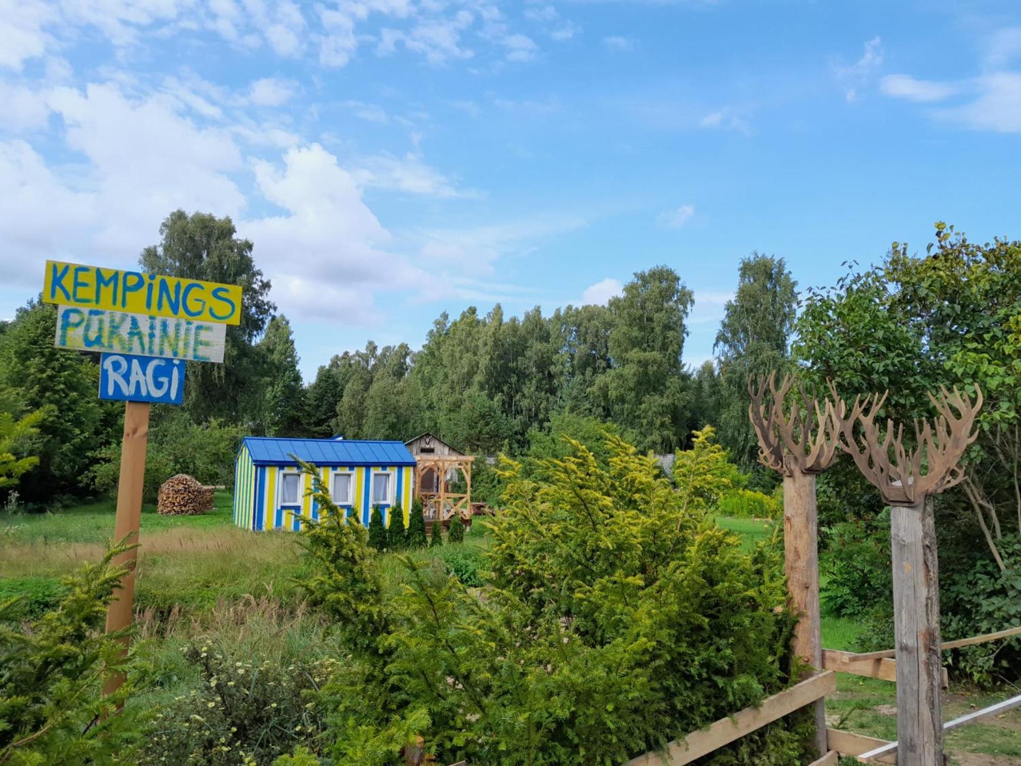 Glamping Fluffy Horns - Glempings Pukainie Ragi Hotel Plieņciems Kültér fotó