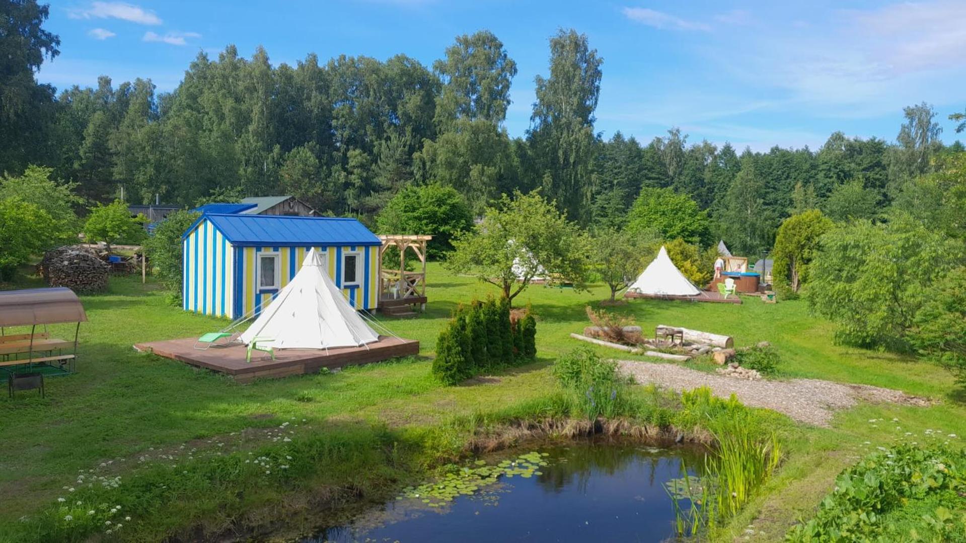 Glamping Fluffy Horns - Glempings Pukainie Ragi Hotel Plieņciems Kültér fotó