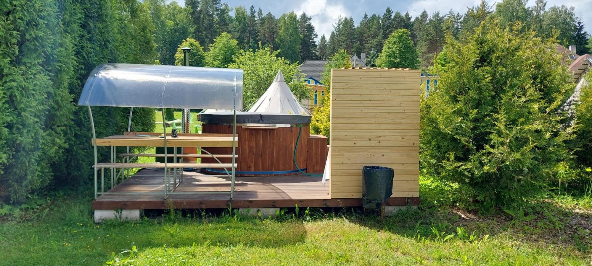 Glamping Fluffy Horns - Glempings Pukainie Ragi Hotel Plieņciems Kültér fotó